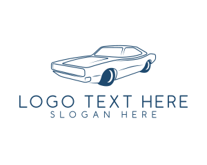 Lineart - Classic Car Mechanic logo design