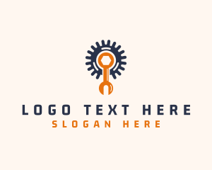 Cog - Industrial Wrench Cog logo design