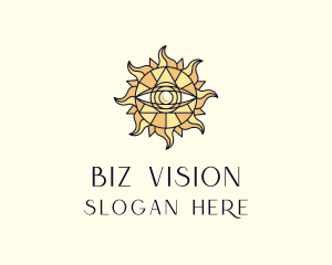 Sun Tarot Eye logo design