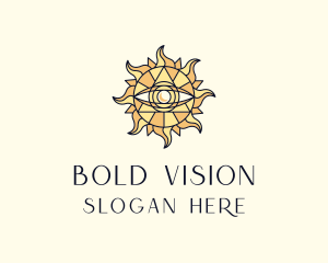 Sun Tarot Eye logo design