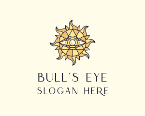 Sun Tarot Eye logo design