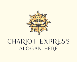 Sun Tarot Eye logo design