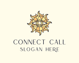 Sun Tarot Eye logo design