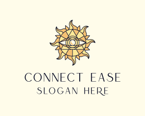 Sun Tarot Eye logo design