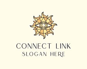 Sun Tarot Eye logo design