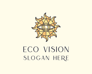 Sun Tarot Eye logo design