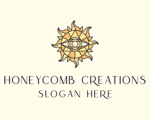 Sun Tarot Eye logo design