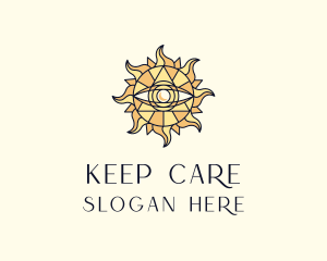 Sun Tarot Eye logo design