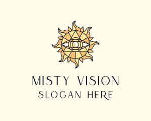 Sun Tarot Eye logo design