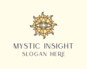 Sun Tarot Eye logo design