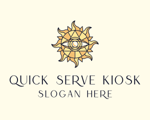 Sun Tarot Eye logo design