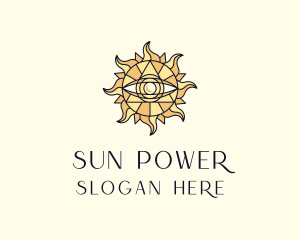 Sun Tarot Eye logo design