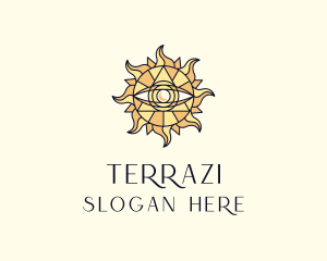 Sun Tarot Eye logo design