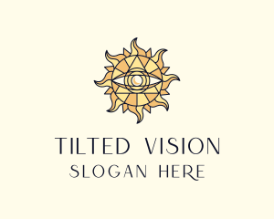 Sun Tarot Eye logo design