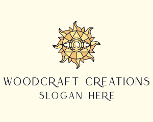 Sun Tarot Eye logo design