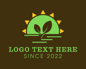 Eco Friendly - Sun Agriculture Farming logo design