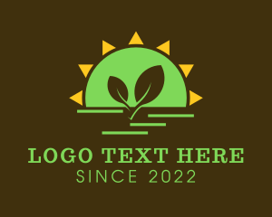 Herbal - Sun Agriculture Farming logo design
