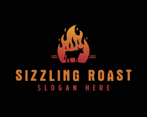 Roast - Roast Cow Barbecue logo design