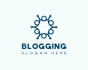 Ngo - Blue Human Outsourcing logo design