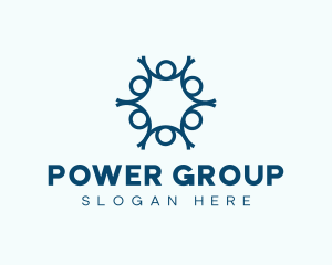 Group - Blue Human Outsourcing logo design