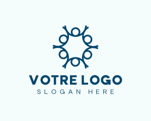 Office - Blue Human Outsourcing logo design