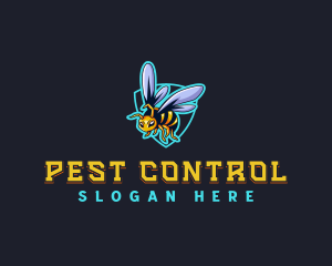 Bee Wings Shield logo design