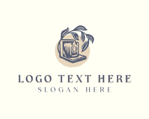 Vlogger - Vintage Camera Photography logo design