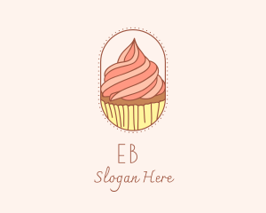 Wheat Bread - Sweet Bake Cupcake logo design