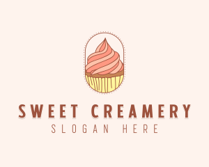 Sweet Bake Cupcake logo design