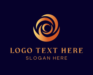 Trading - Creative Swirl Flame logo design