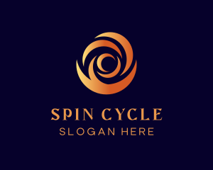 Rotation - Creative Swirl Flame logo design