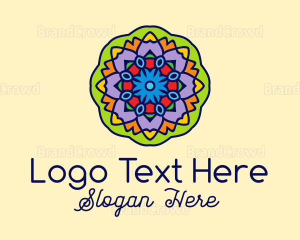 Mandala Textile Art Logo