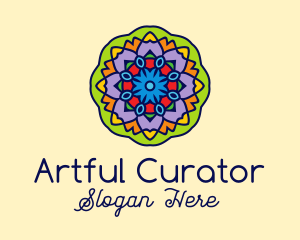 Mandala Textile Art  logo design