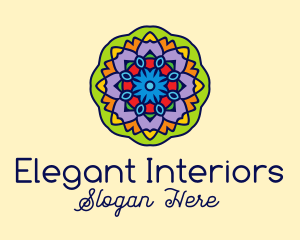 Mandala Textile Art  logo design