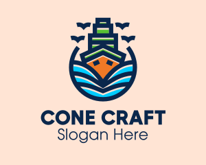 Big Boat Ship logo design