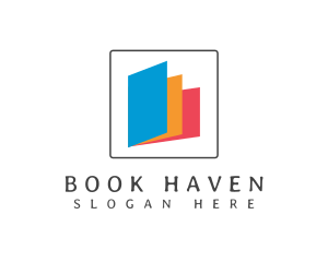 Library - Abstract Book Library logo design