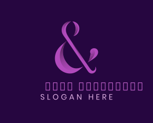 Beauty - Gradient Elegant Ampersand logo design