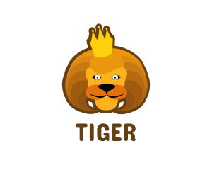 Royal Lion Cartoon Logo