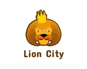 Royal Lion Cartoon logo design