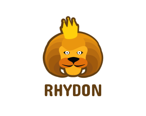 King - Royal Lion Cartoon logo design