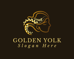 Golden Luxury Goddess logo design