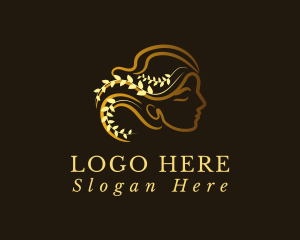 Scent - Golden Luxury Goddess logo design