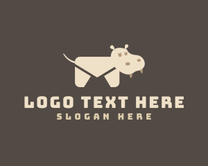 Mailman - Hippo Mail Envelope logo design