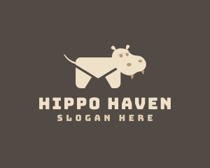 Hippo Mail Envelope logo design