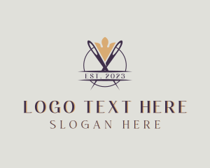 Tailor - Needle Dressmaking Tailor logo design