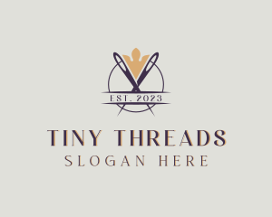 Needle Dressmaking Tailor logo design