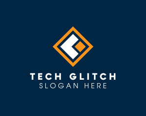 Tech Business Diamond logo design