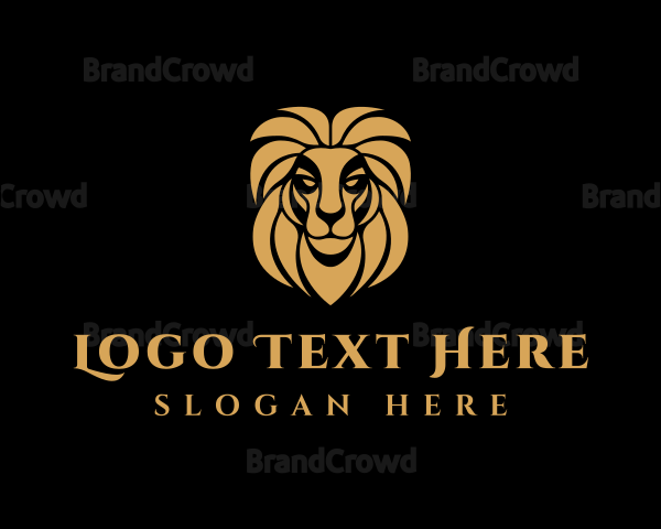 Premium Wild Lion Logo