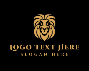 Lion Mane - Premium Wild Lion logo design