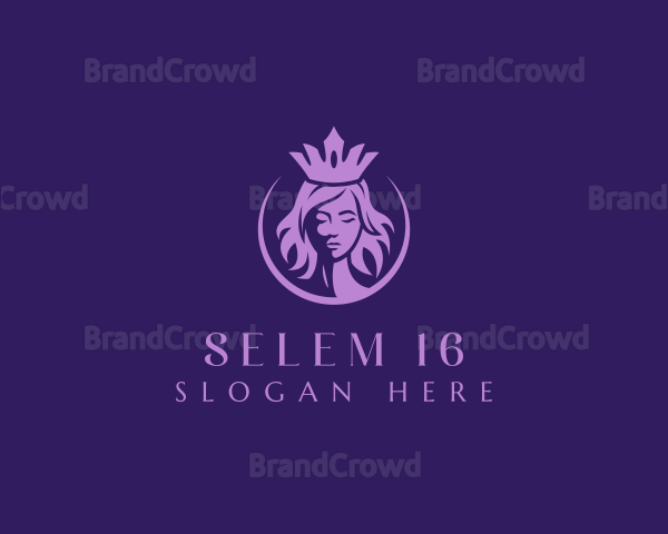 Royal Woman Crown Logo